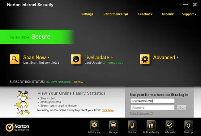 Norton Internet Security - Phần mềm bảo mật máy tính